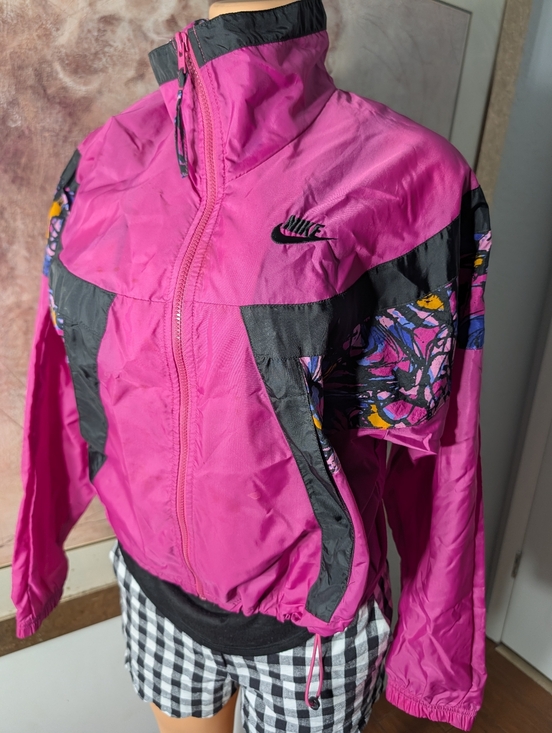 Nike Jackets & Blazers - Nike Women's Pink Retro Windbreaker Jacket Size S